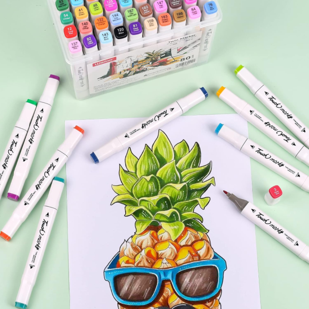 Set de Marcadores Doble Punta x48u