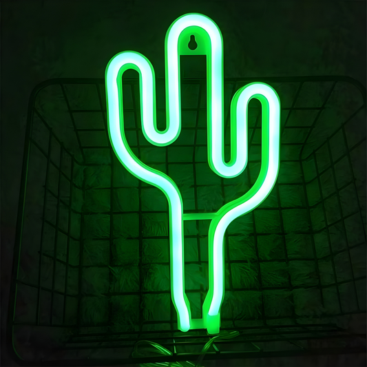 Lampara Colgante Cactus Verde