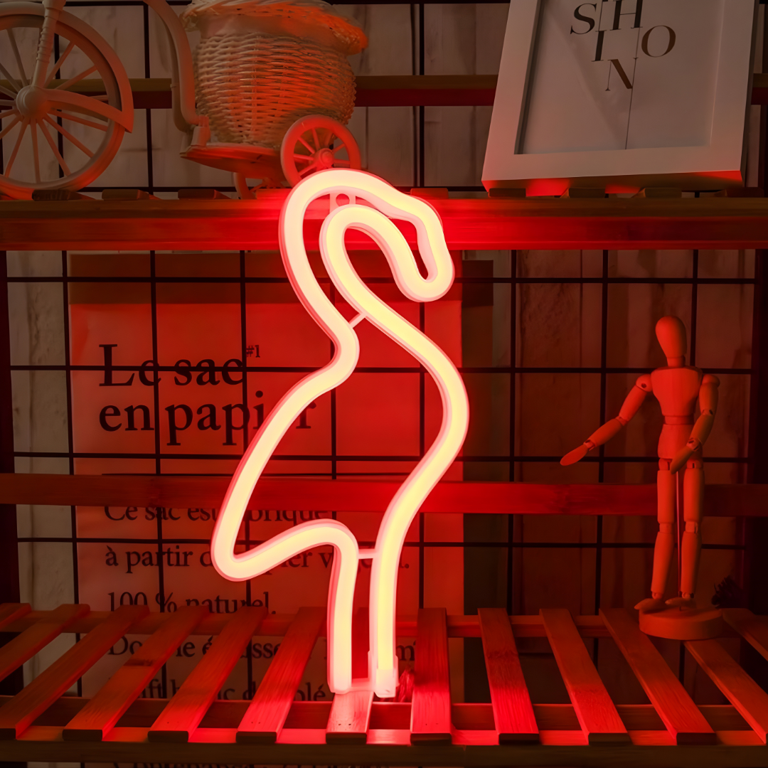 Lámpara LED Colgante Flamenco Rojo