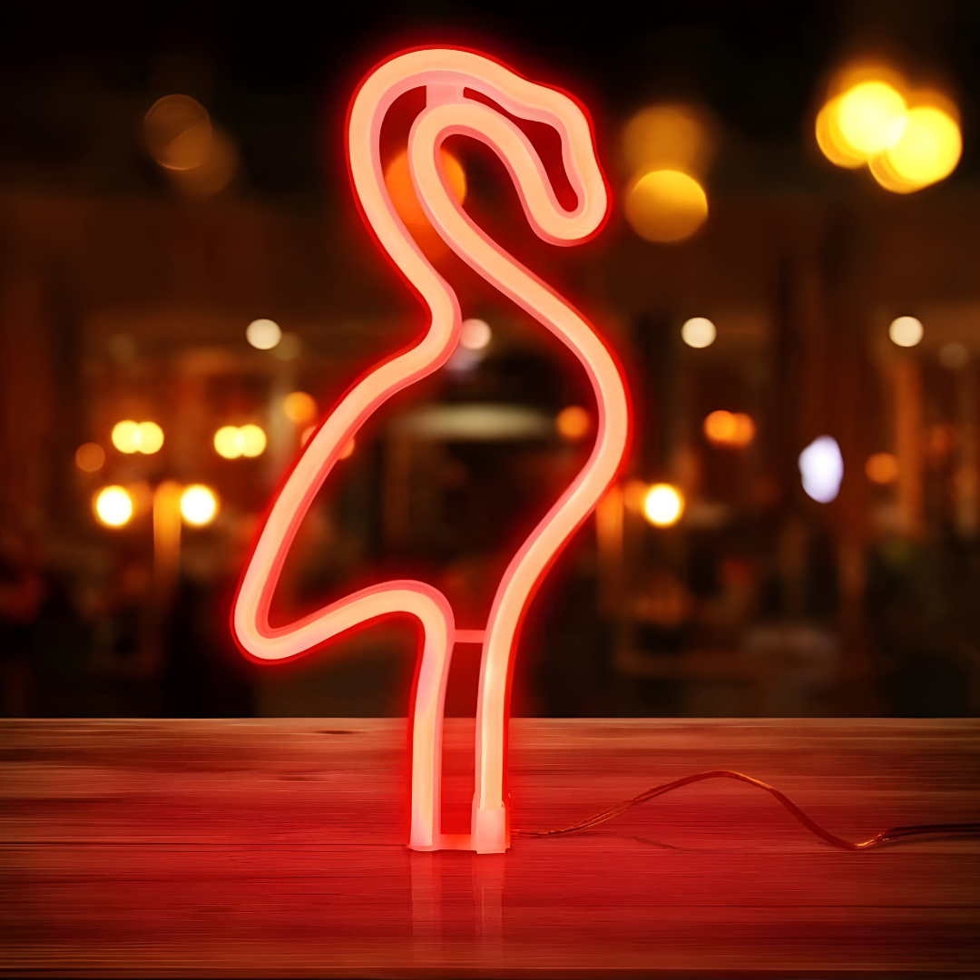 Lámpara LED Colgante Flamenco Rojo