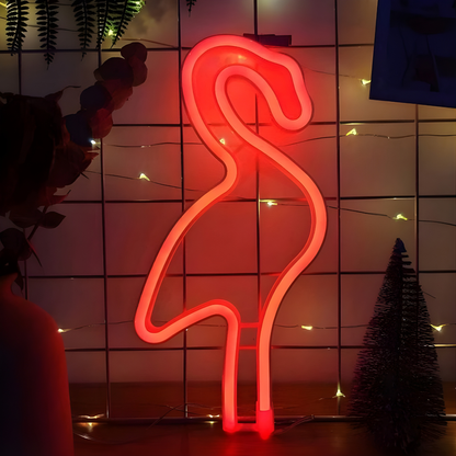 Lámpara LED Colgante Flamenco Rojo