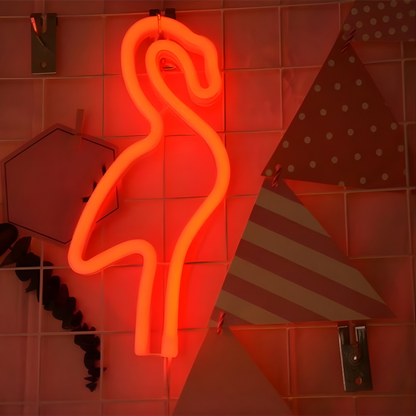 Lámpara LED Colgante Flamenco Rojo