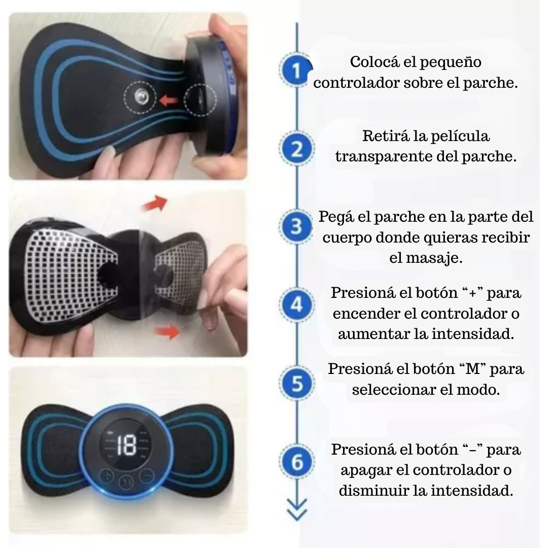 Mini Masajeador Cervical Recargable