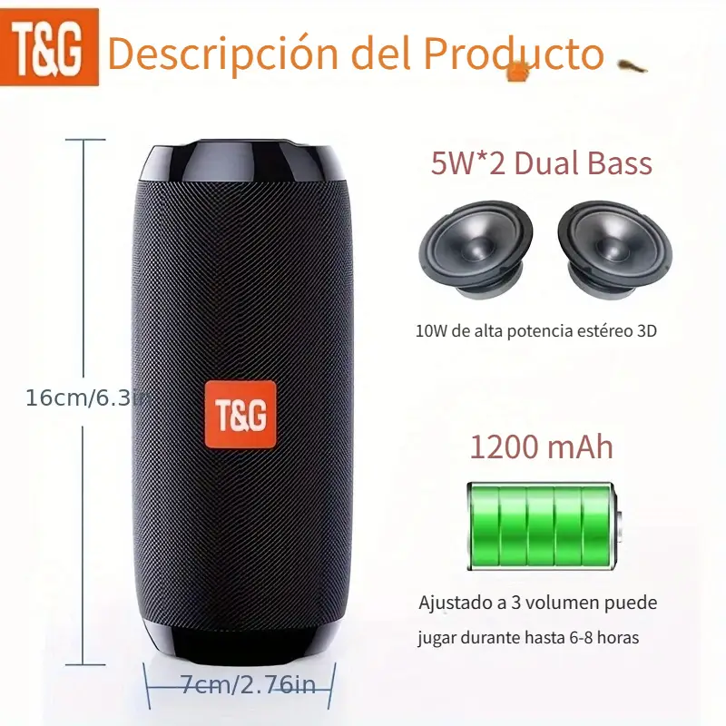 Parlante Inalámbrico T&G